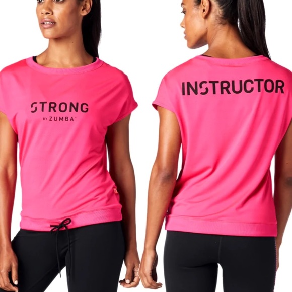 Zumba Fitness Tops - STRONG by Zumba Instructor Drawstring Top